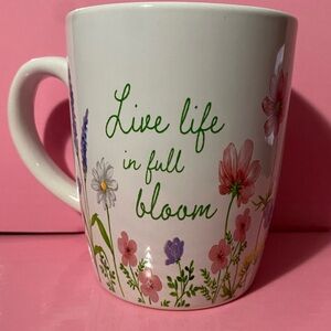 Floral Garden Mug - Live Life in Full Bloom